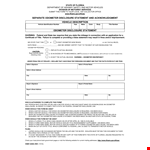 Vehicle Odometer Disclosure Statement - State Required Odometer Disclosure example document template