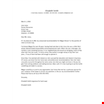 Powerful Business Character Witness Letter for Megan Smith - Street Testimonial example document template 