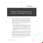 Network Design Requirements Analysis Template example document template