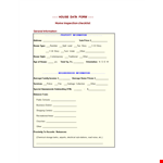 Home Inspection Checklist - Ensure Your Home example document template