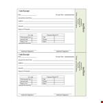 Cash Receipt Template example document template
