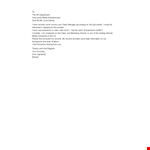 Resume Email Cover Letter Format example document template