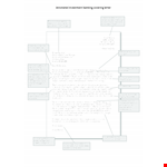 Investment Bank Application Letter example document template