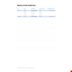Medication Schedule Template to Organize Your Thyroid Medication Beforehand example document template