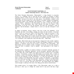 Private Equity Investment Memo Template example document template