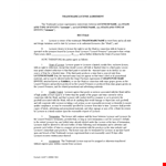 Trademark License Agreement for Licensee and Licensor | Christopher Herman example document template