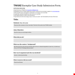 Professional Case Study Template - Boost Your Success example document template