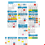 Daily School Calendar Template example document template