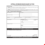 Effective Employee Management with our Write-Up Form - Appeal Process Included example document template