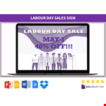 Labour Day Sale example document template