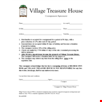 Consignment Agreement Template - Simplify Your House Village Consignor Process example document template