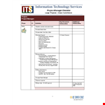 Download IT Project Manager Checklist Template - Simplify Project Management & Budget example document template 