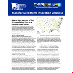 Manufactured Home Inspection Checklist Template: Ensure a Thorough Inspection Process example document template