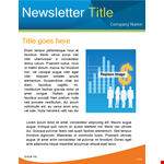Create Professional Newsletters with Our Newsletter Template example document template 