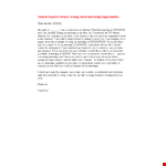 Internship Student Email Letter example document template