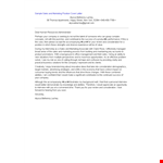 Sales And Marketing example document template