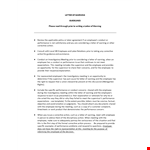 Employee Warning Letter: Effectively Addressing Performance Issues in a Professional Meeting example document template
