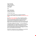 Compelling Immigration Letter | Addressing Family example document template 