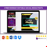 Cyber Monday Social Media Post  example document template