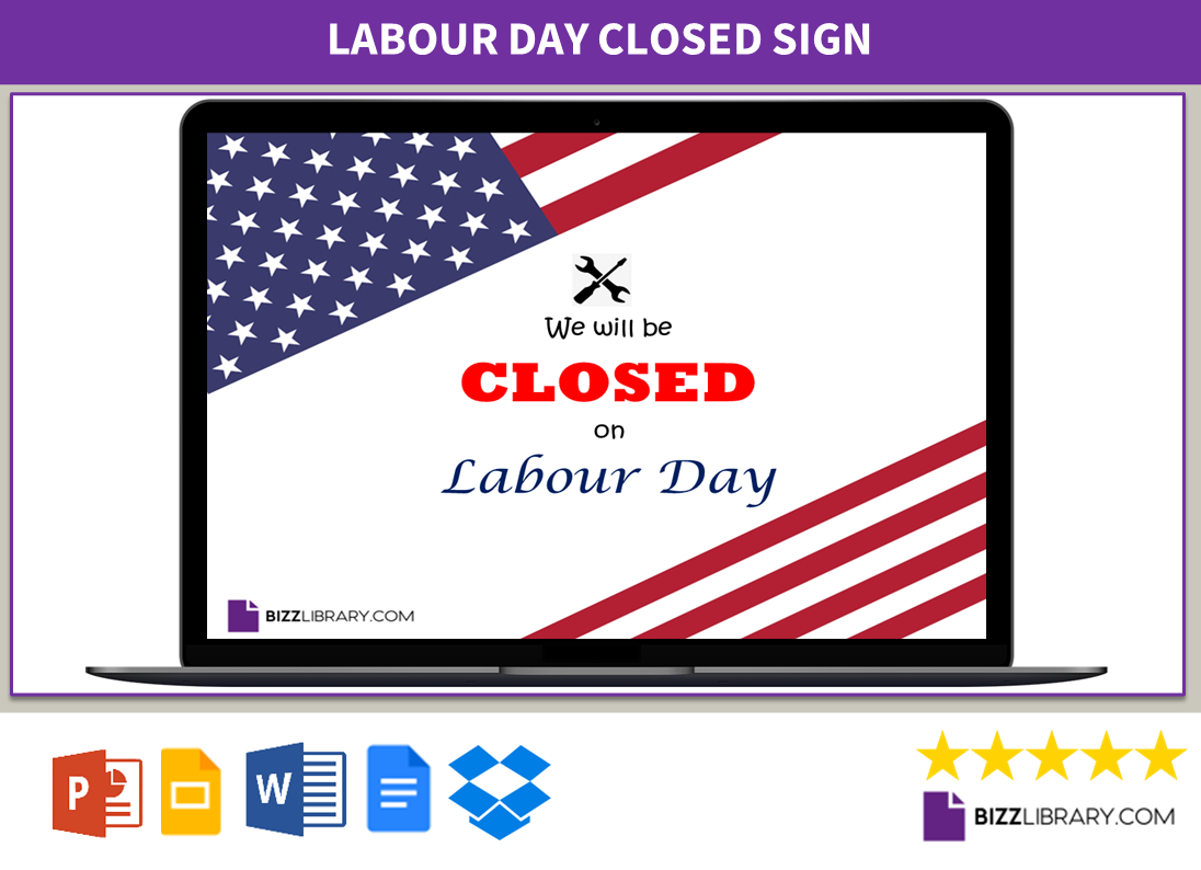 labour day closed sign