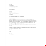 Get Your Proof of Employment Letter for Mandelene Terry - Easy Process example document template