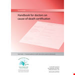 Death Certificate Handbook Template example document template