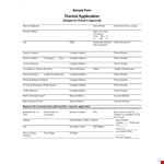 Rent Application Template example document template