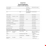 Rent Application Template example document template 