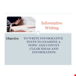 Sample Short Informative Essay - Expert Tips for Effective Writing example document template