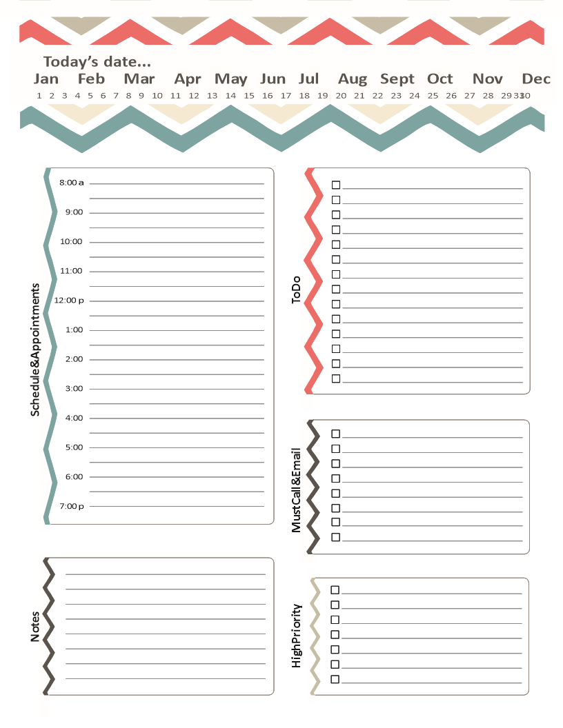 Get Organized with Our Daily Planner Template - Free Download