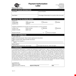 Payment Authorization Letter Template: Easily Authorize Account Payments example document template 