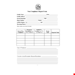 Non Compliance Report Template - Ensure Compliance and Document Facility Permit Issues example document template