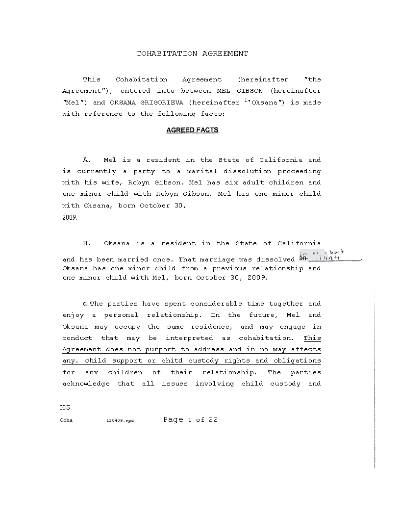 free-printable-cohabitation-agreement-template