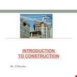 Construction Technology example document template
