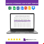 Employee Attendance Sign In Sheet Template example document template