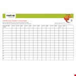 Quiz Score Sheet Template example document template