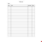 Holiday To Do List: Plan, Study, Class, Goals, Hours | Printable Template example document template