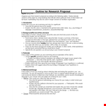 Researchproposaloutline example document template