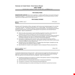 Sample Hr Manager Resume example document template