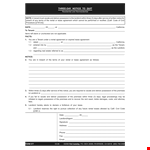 Residential Notice To Quit Template - Landlord, Possession, Rental, Tenant example document template