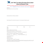 Final Inl Tech Based Economic Development Donation Request Form Flat example document template