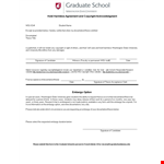 Hold Harmless Agreement Template - Protect Your Rights and Limit Liability example document template