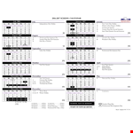 Printable Blank School Calendar example document template