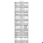 Example Project Budget Template example document template