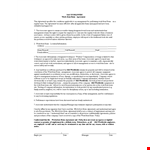 Work From Home Agreement Template example document template