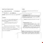 High School Work Resume Sample example document template