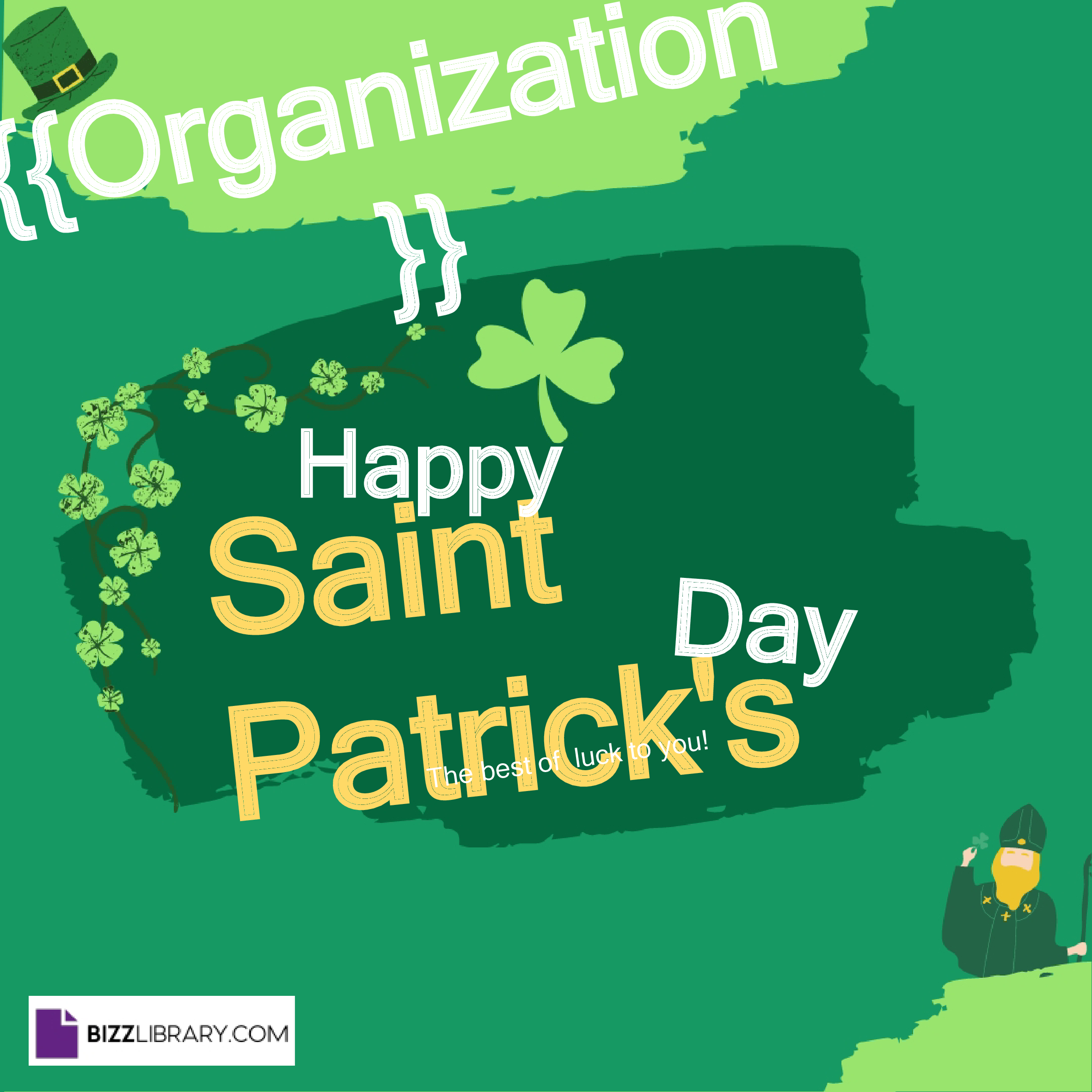 st patrick's day poster template