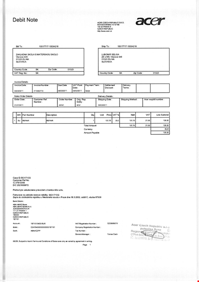 Download Free Debit Note Template - Efficient and Professional