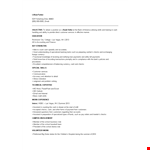 Experienced Retail Banking Teller Resume: School, Skills, Checks example document template