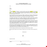 Official Employment Offer Letter example document template